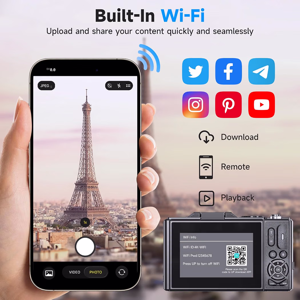Digital Camera For Vlogging