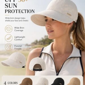 Women's Wide Brim Sun Visor Hat
