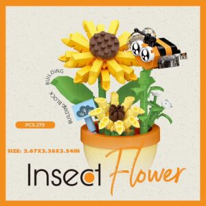 Sunflower Bee Mini Flower