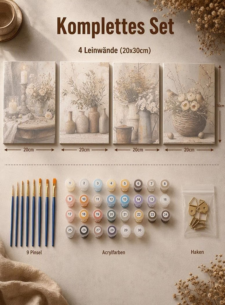 Oil Painting Canvas Set