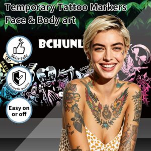 18 Colors Temporary Tattoo Markers for Skin