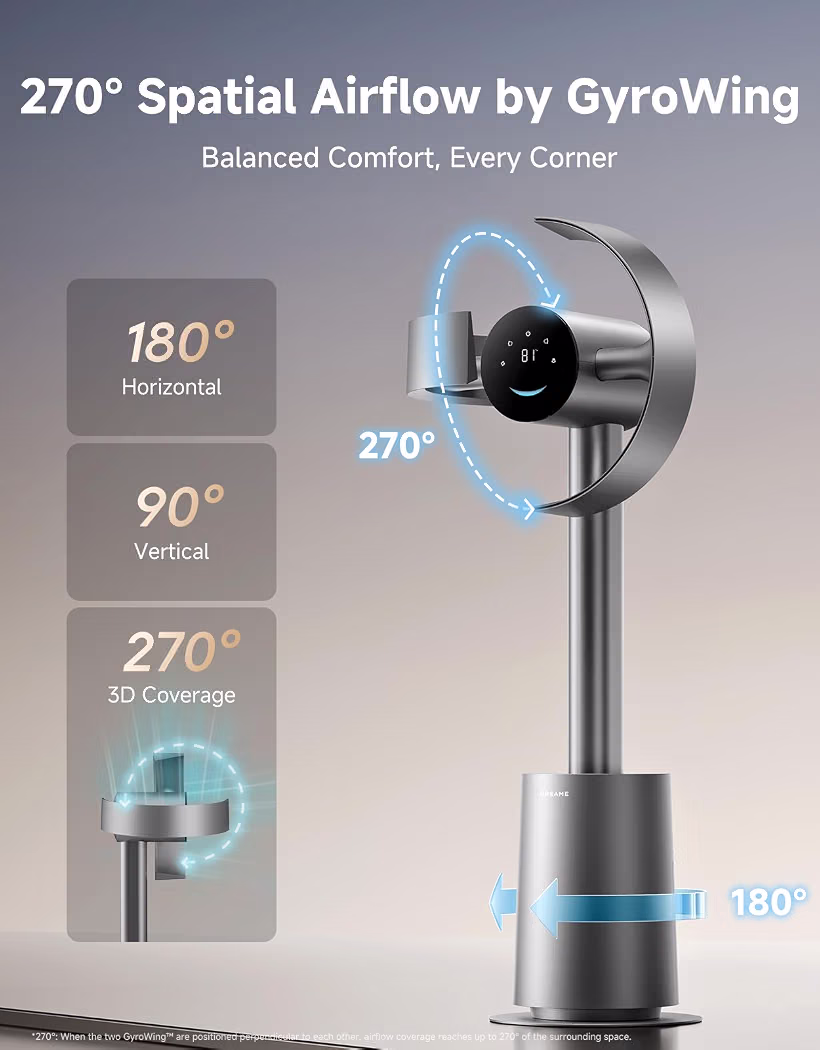 Bladeles Tower Fan
