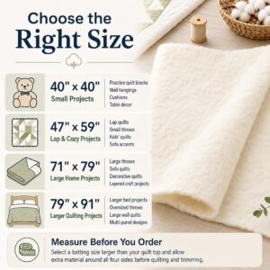 Natural Cotton Quilt Batting