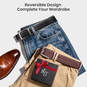 Mens Reversible Leather Dress Belt