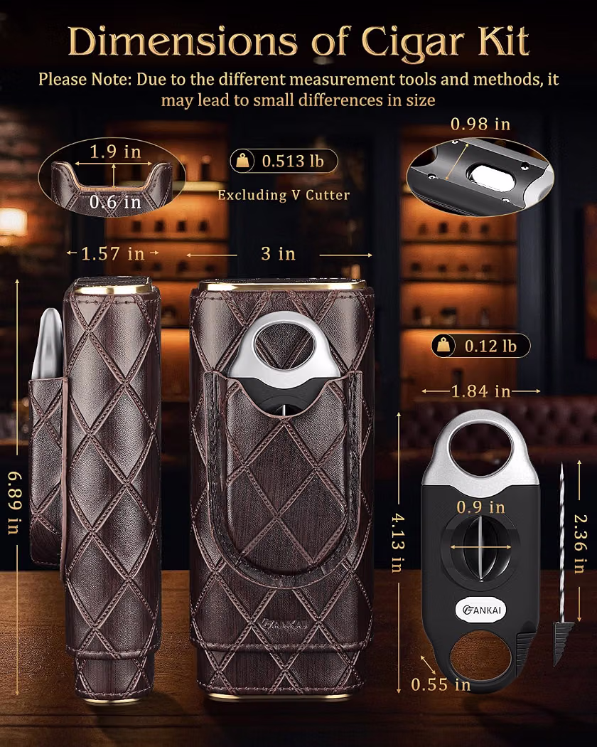 3 In 1 Cigar Case