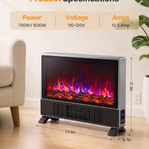 Freestanding Electric Fireplace Heater