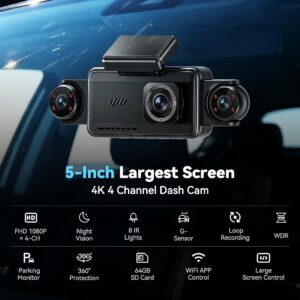 Front And Rear Dash Camera