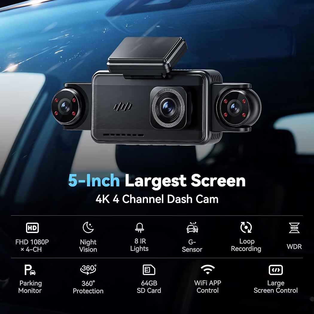 Front And Rear Dash Camera